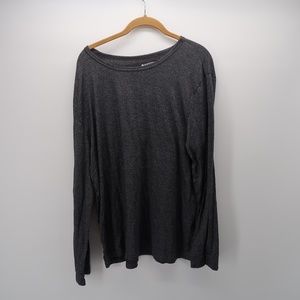 HeatKeep Gray Long Sleeve Crew Neck Pullover Top